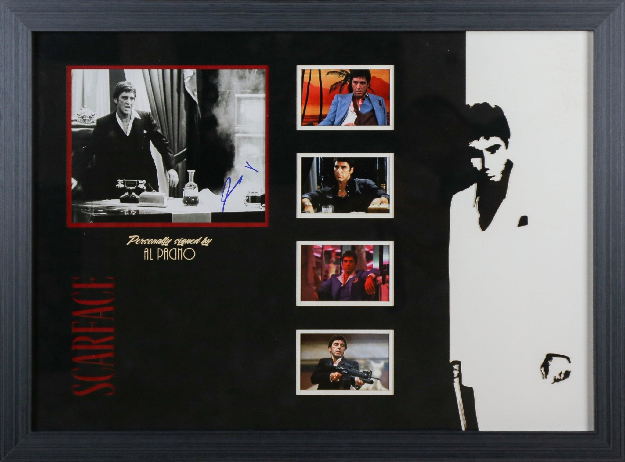 Al Pacino Signed Scarface 12x8 Photograph Framed Display - Memorabilia Framers Shop